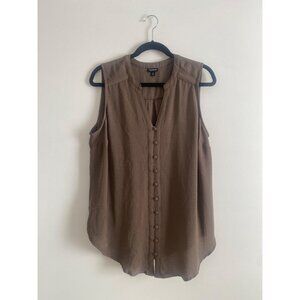 Torrid Brown Sleeveless Blouse